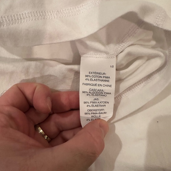 Vuori white Pima cotton t-shirt - Picture 3 of 4